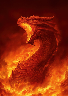 Fiery Dragon Roaring