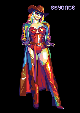 Beyonce Pop Art Portrait