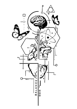Geometric Brain and Heart Balance