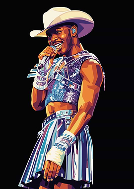 Lil Nas X in Cowboy Hat