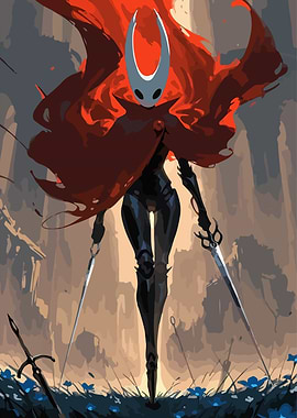 Hornet with Red Cape and Swords