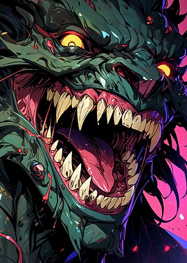 Fierce Monster Close-Up