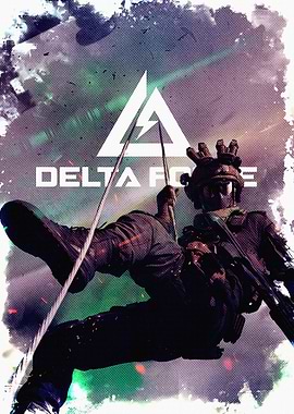 Delta Force Soldier Rappelling