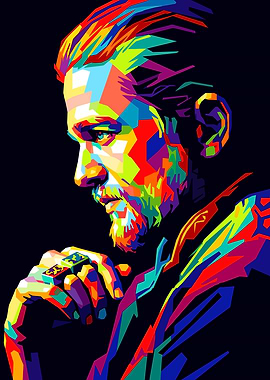 Jax Teller Pop Art Portrait