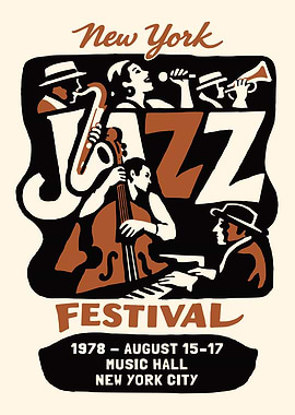 New York Jazz Festival 1978 Poster