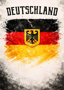 Germany Flag with Eagle