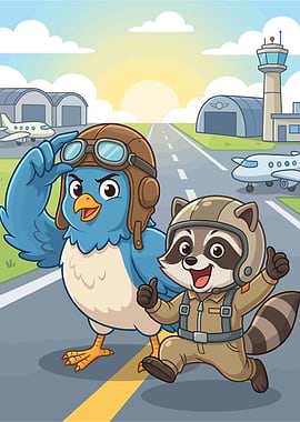 Cute Pilots at the Airport