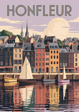 Honfleur Harbor Art