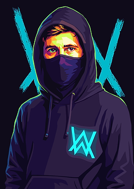 Alan Walker Pop Art Portrait