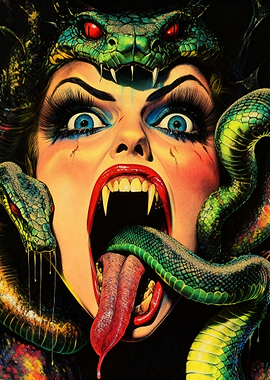 Medusa with Snakes