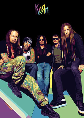 Korn Band Members Pop Art