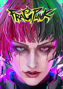 FragPunk Cyberpunk Character Portrait