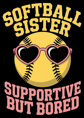 Softball Sister Supportive But Bored