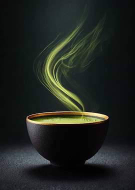 Steaming Matcha Bowl
