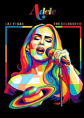 Adele Las Vegas The Colosseum Pop Art