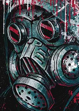 Disturbing Gas Mask Art