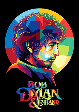 Bob Dylan Pop Art Portrait