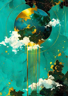 Abstract Celestial Art