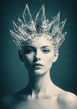 Woman with Ice Crown