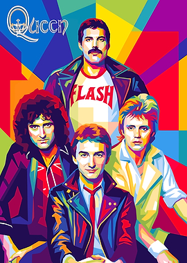 Queen Band Pop Art Portrait