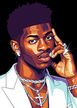 Lil Nas X Pop Art Portrait