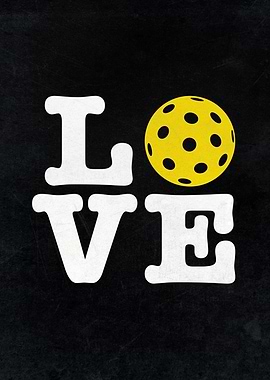 Vintage Pickleball Poster – For the Love of Pickleball Retro Wall Art