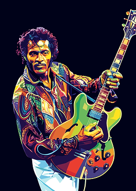 Chuck Berry Playing Guitar
