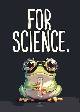 Frog for Science Funny