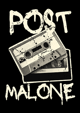 Post Malone Cassette Tape Art
