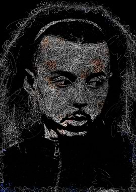 Jules Kounde Abstract Portrait