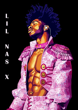 Lil Nas X Pop Art Portrait