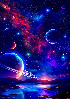 Cosmic Landscape Nebula