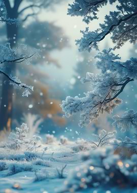 Winter Forest Snowfall