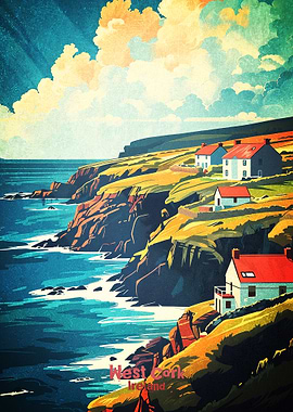 West Cork Ireland Art Poster