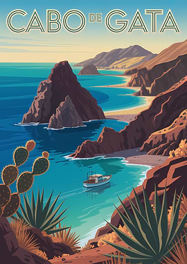 Cabo de Gata Coastal Landscape