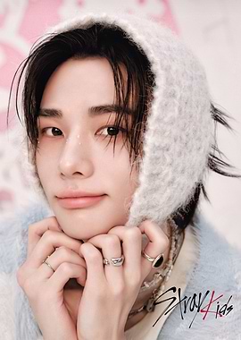 Stray Kids Hyunjin in Cozy Winter Outfit