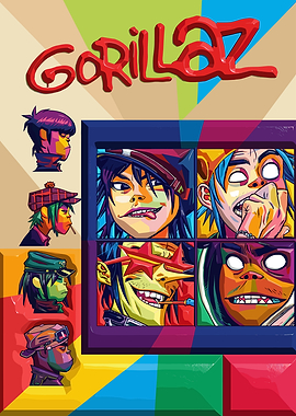 Gorillaz Band Portrait