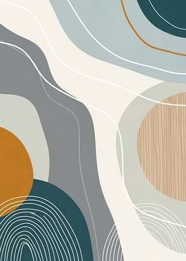 Abstract Organic Shapes and Lines