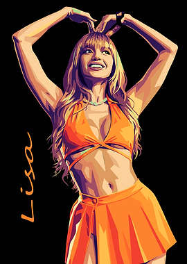 Lisa Pop Art Portrait