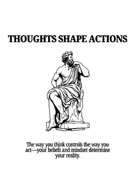 Thoughts Shape Actions Statue