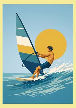 Windsurfer on a Sunny Day