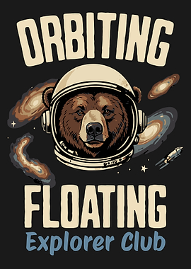 Astronaut Bear in Space