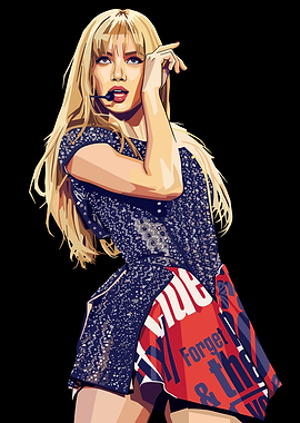 Lisa Pop Art Style Portrait