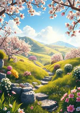 Spring Blossom Pathway