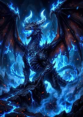 Blue Fire Dragon