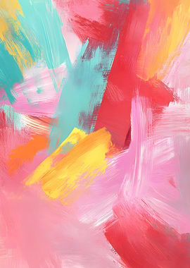 Vibrant Abstract Paint Strokes
