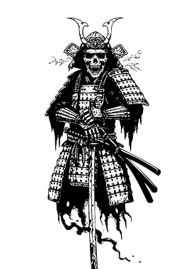 Skeleton Samurai Warrior