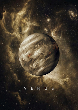 Planet Venus in Space