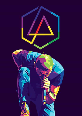 Chester Bennington Pop Art
