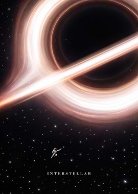Interstellar Black Hole Astronaut